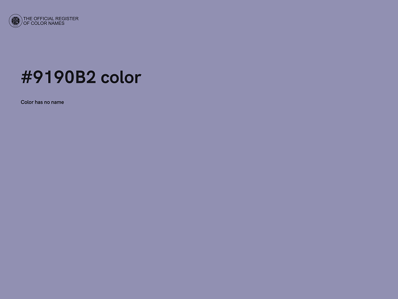 #9190B2 color image