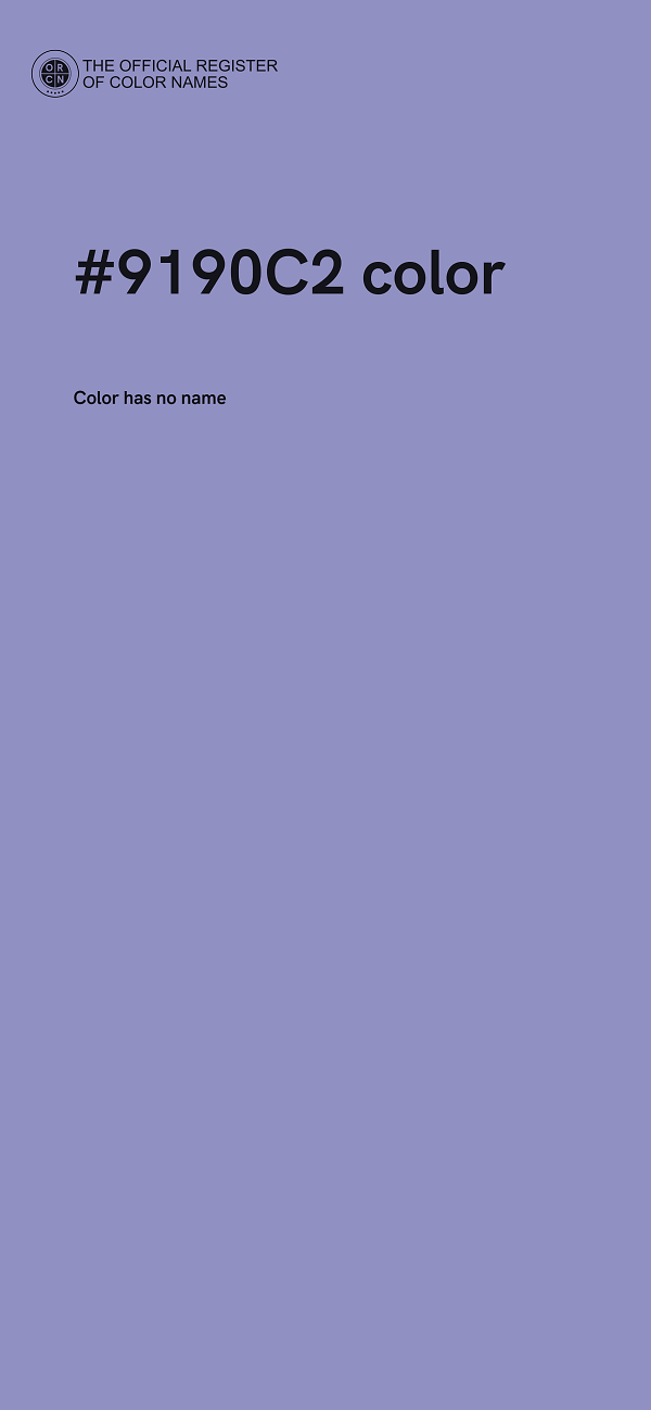 #9190C2 color image