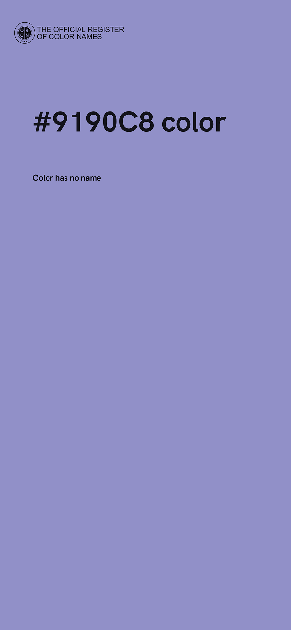 #9190C8 color image