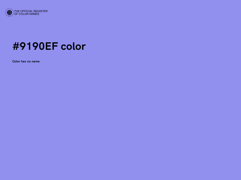#9190EF color image