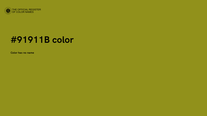 #91911B color image