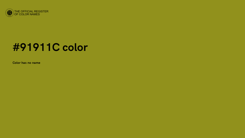 #91911C color image