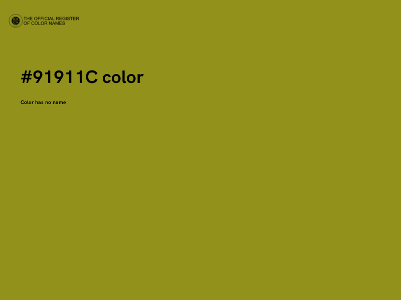 #91911C color image