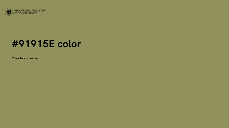 #91915E color image