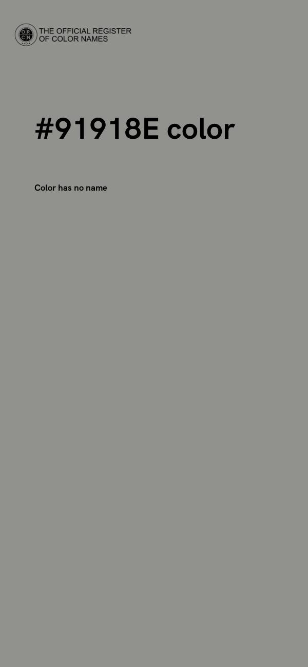 #91918E color image
