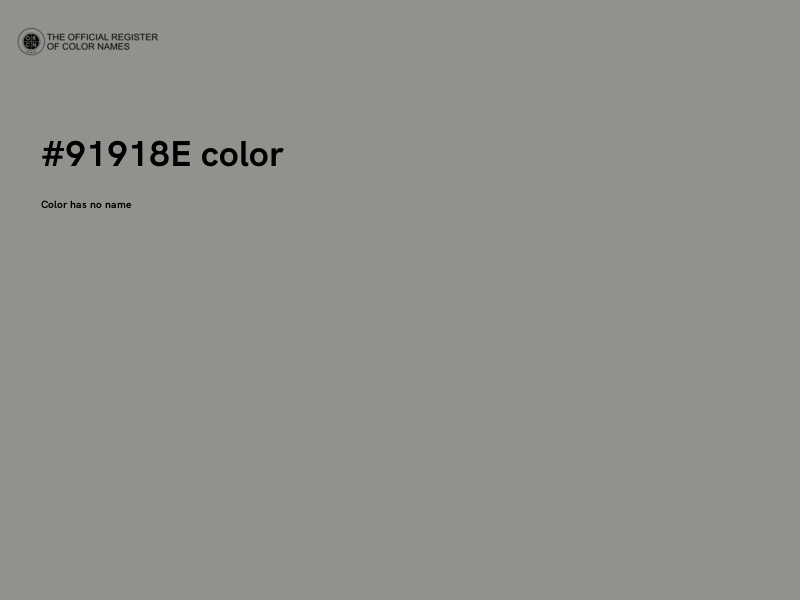 #91918E color image