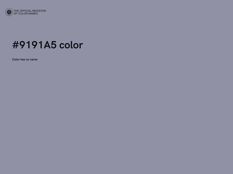 #9191A5 color image