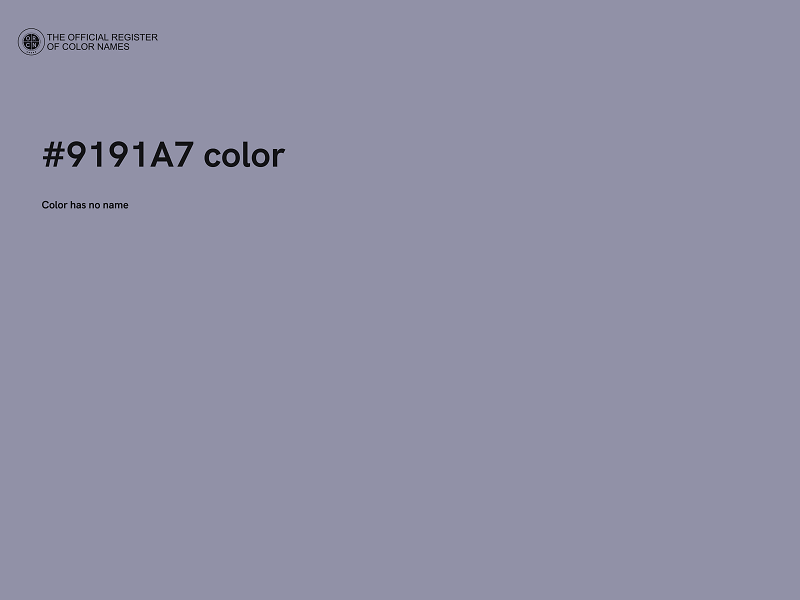 #9191A7 color image