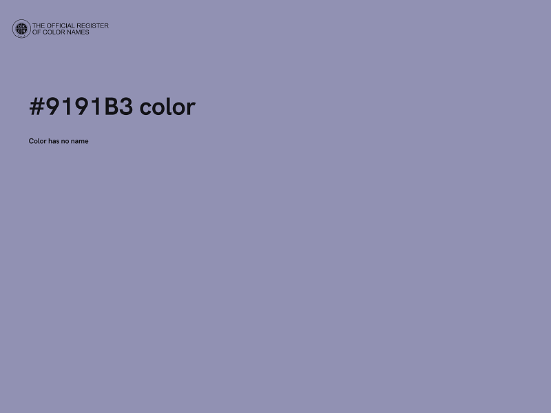 #9191B3 color image