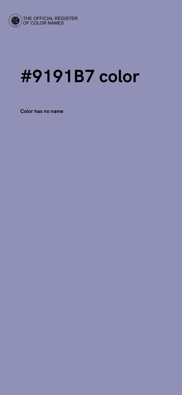 #9191B7 color image