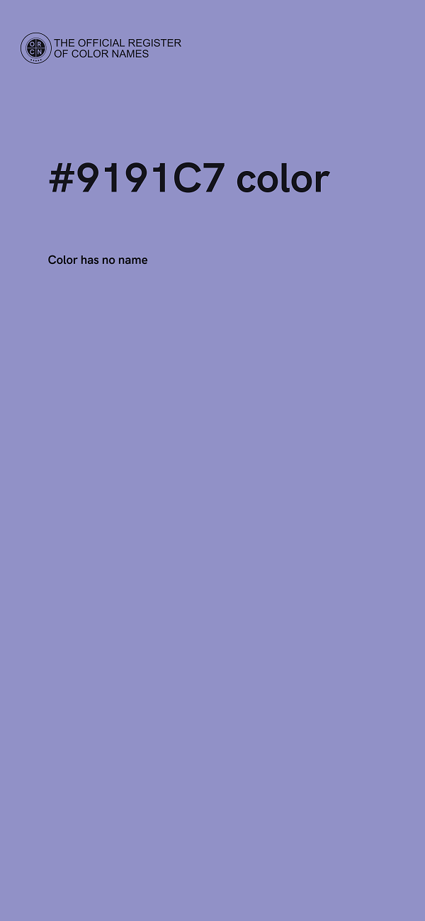 #9191C7 color image