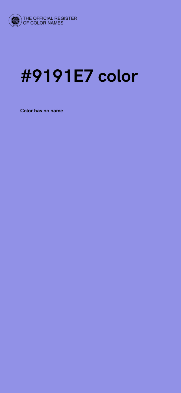 #9191E7 color image