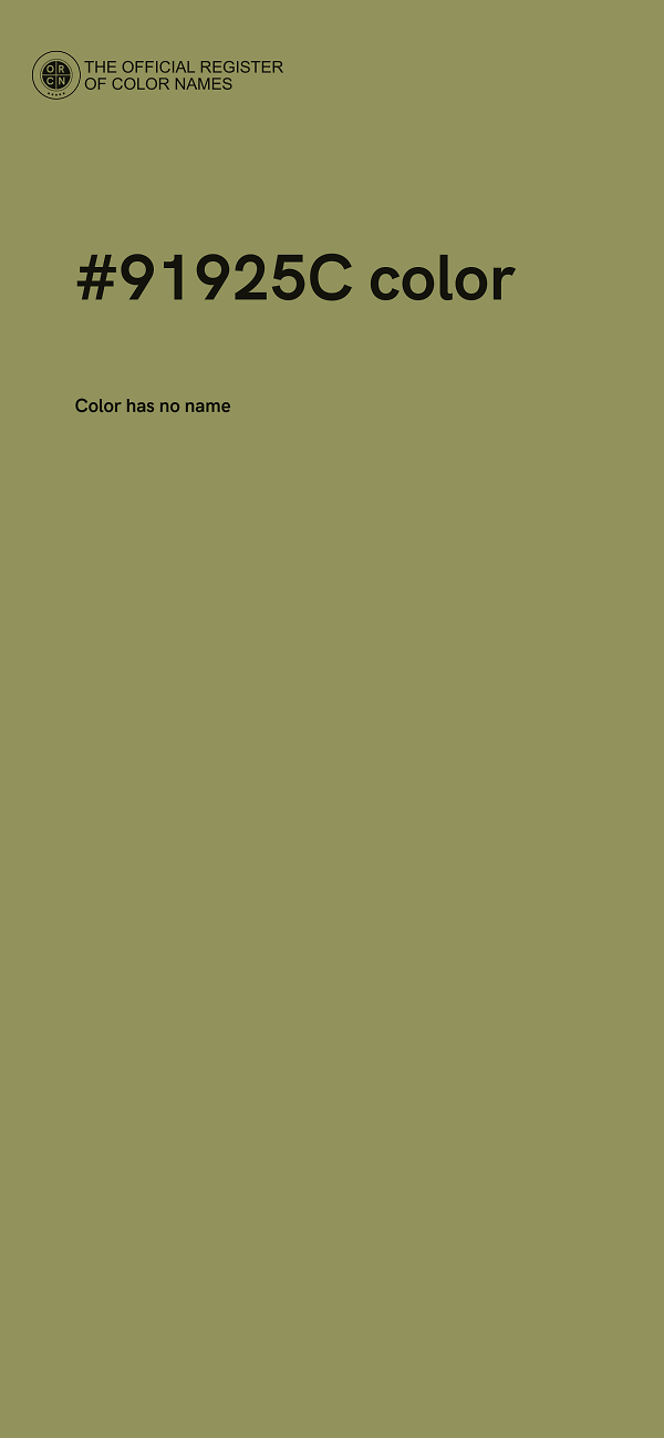 #91925C color image
