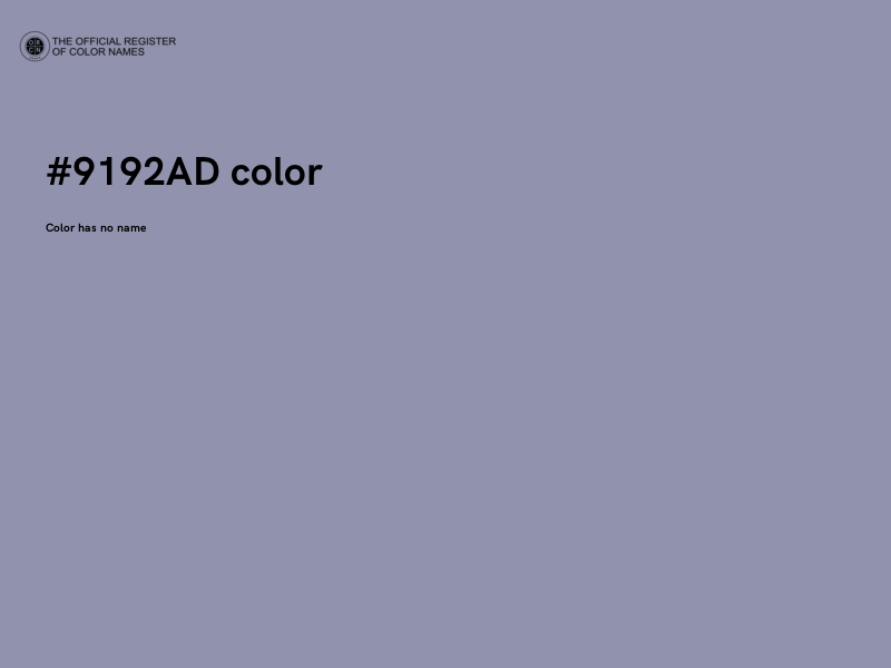 #9192AD color image