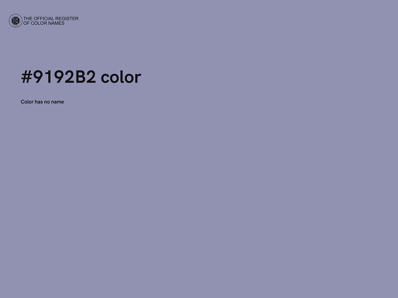 #9192B2 color image