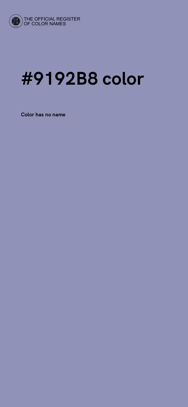#9192B8 color image