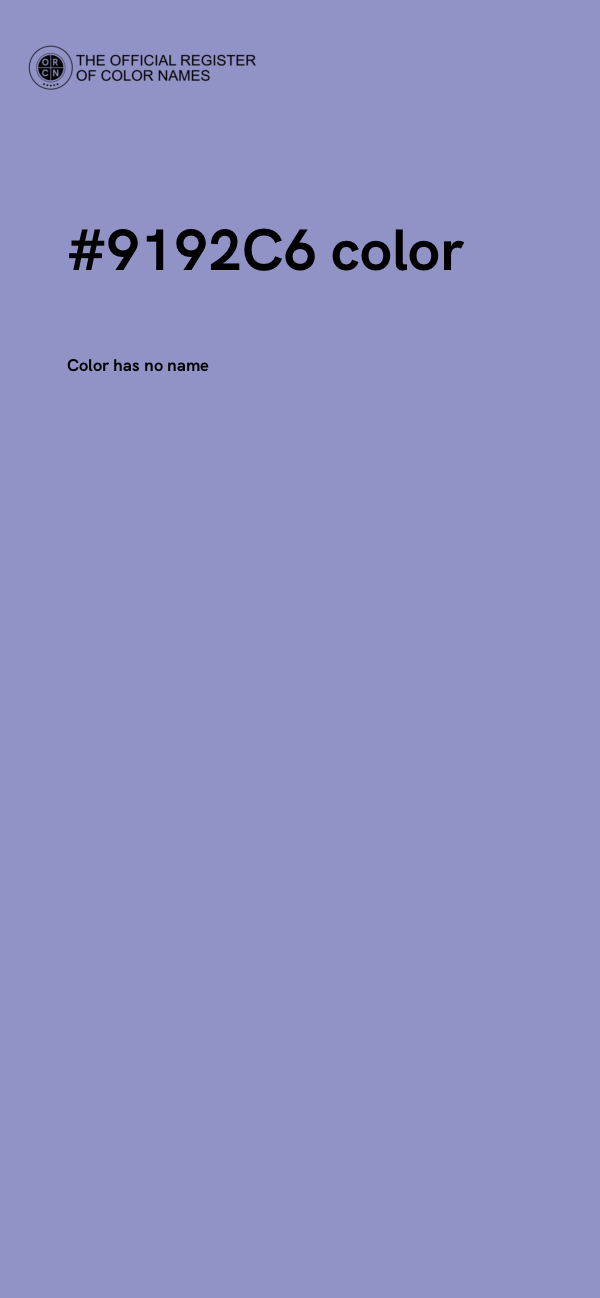 #9192C6 color image