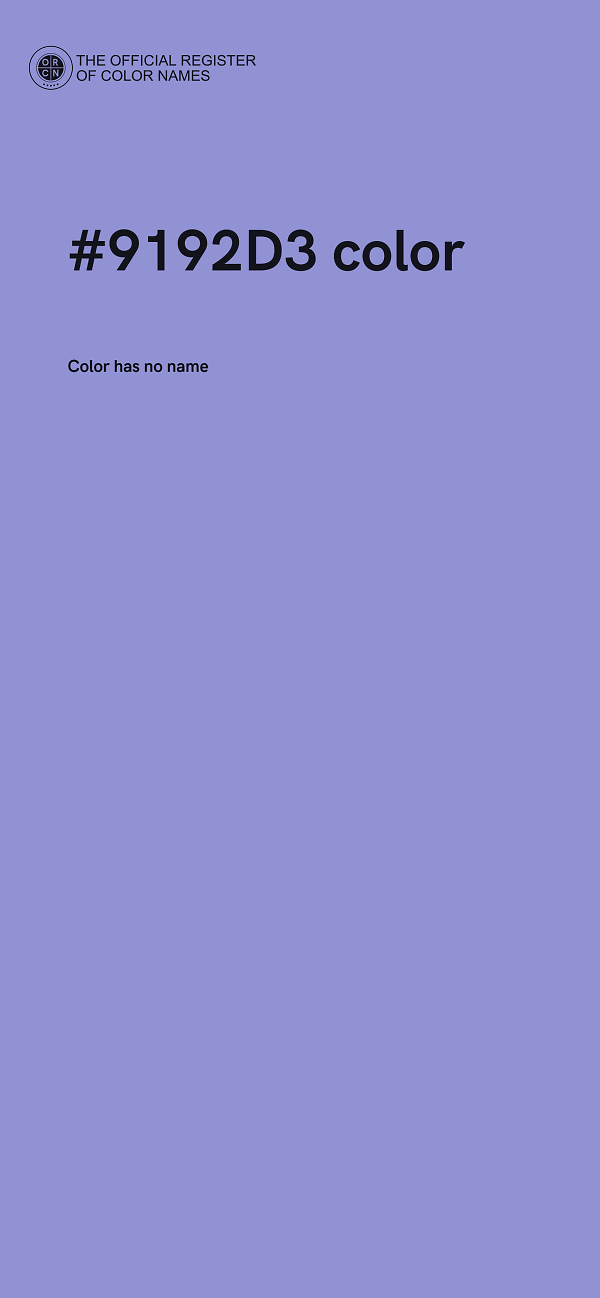 #9192D3 color image