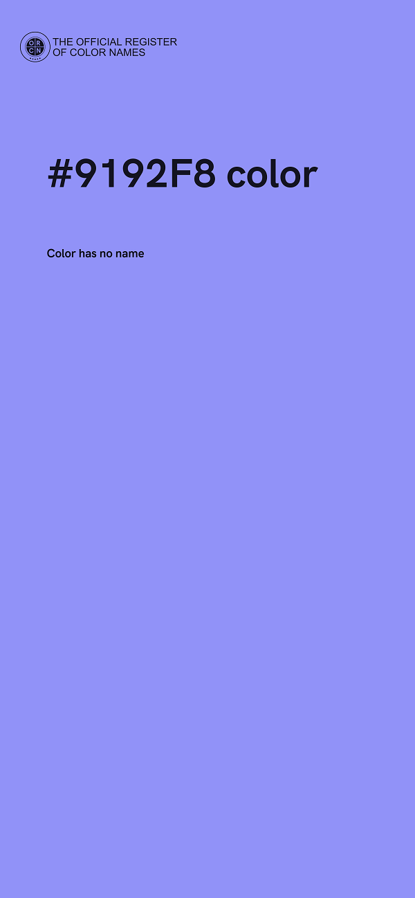 #9192F8 color image