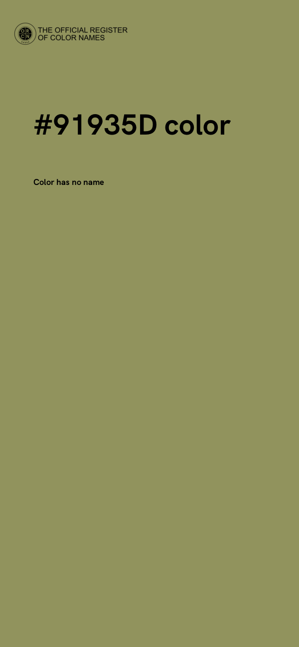 #91935D color image