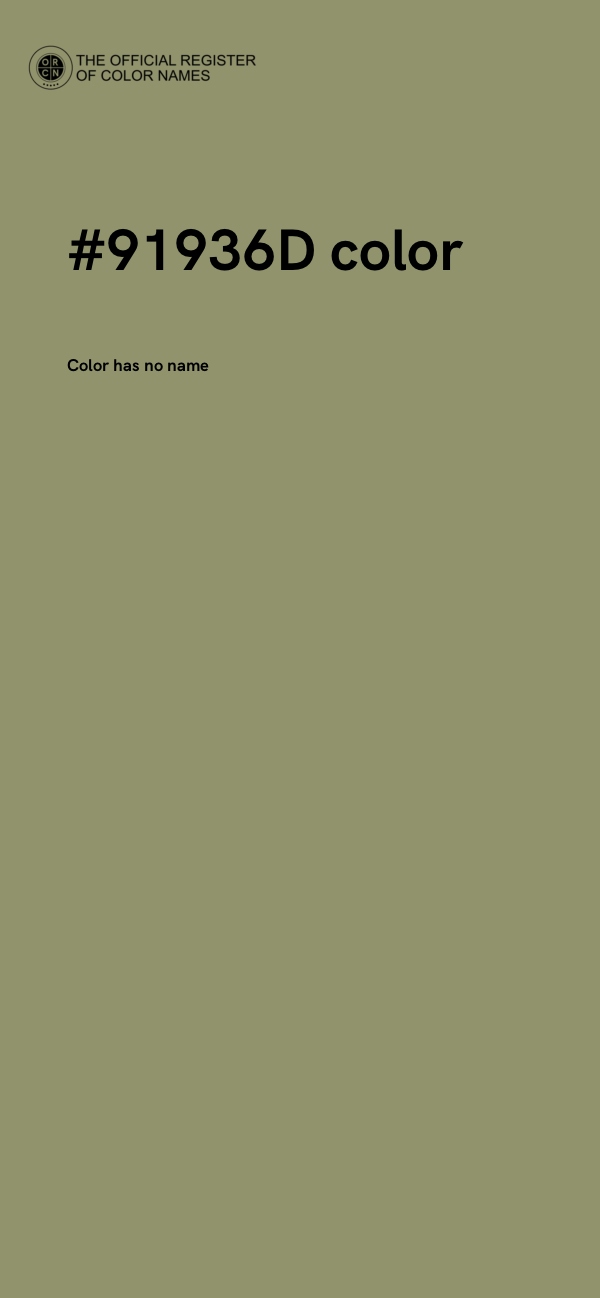 #91936D color image