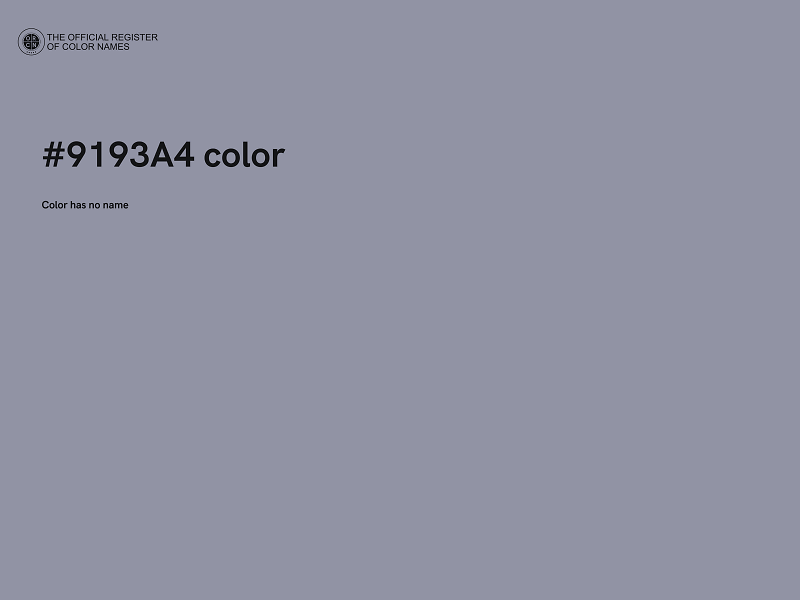 #9193A4 color image