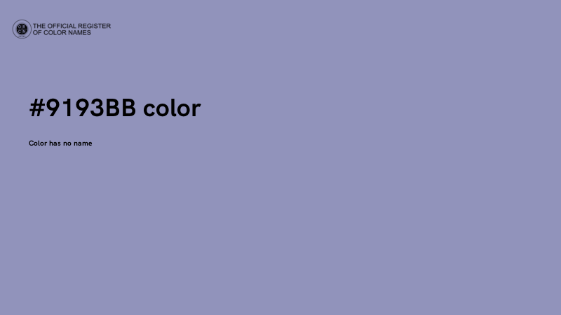 #9193BB color image