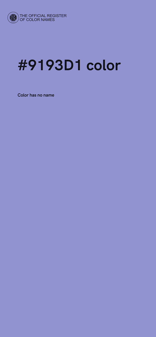 #9193D1 color image