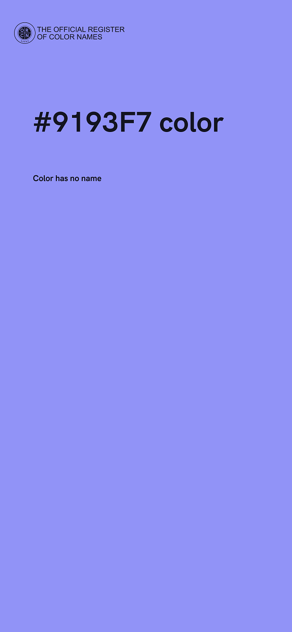 #9193F7 color image