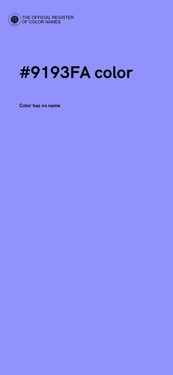 #9193FA color image