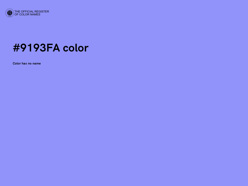 #9193FA color image