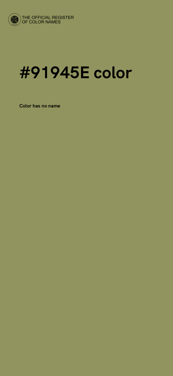 #91945E color image