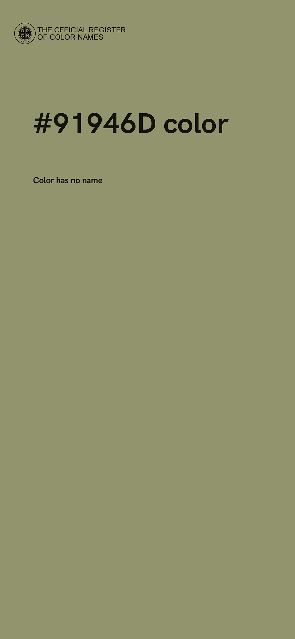 #91946D color image