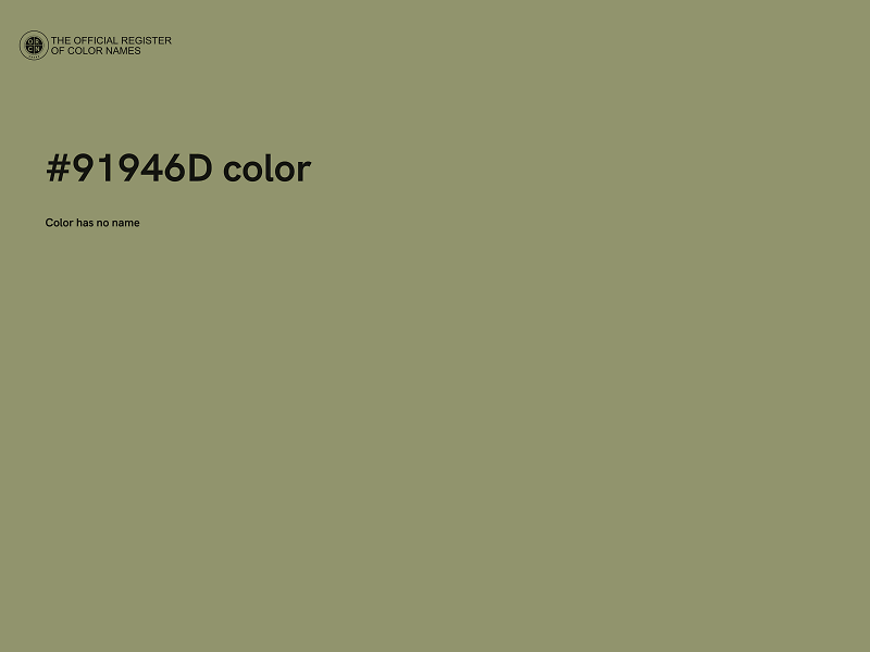 #91946D color image