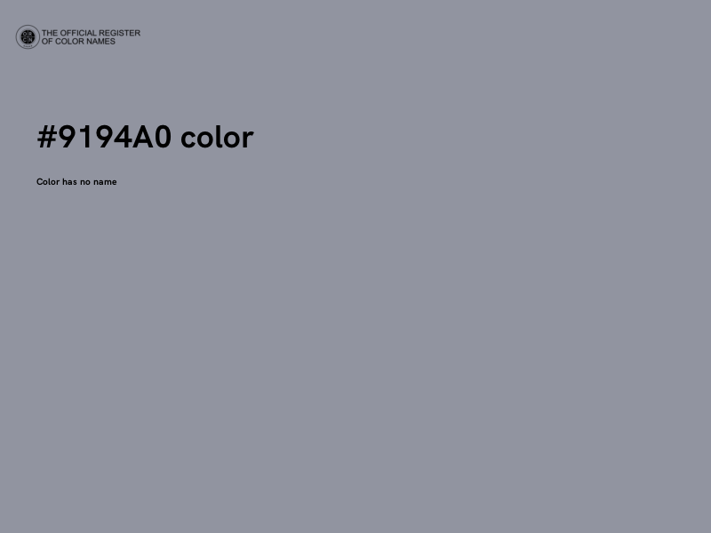 #9194A0 color image