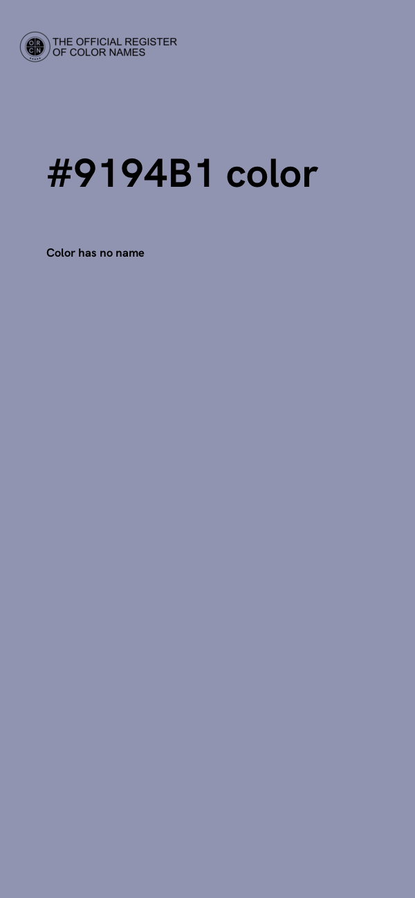 #9194B1 color image
