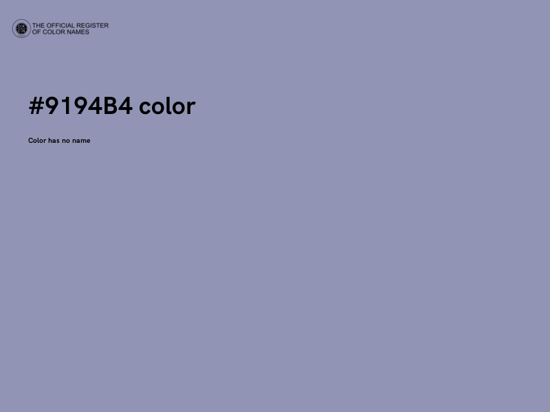 #9194B4 color image