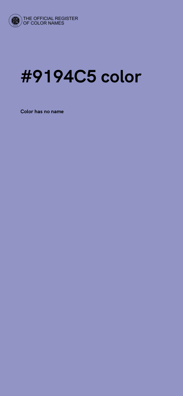 #9194C5 color image