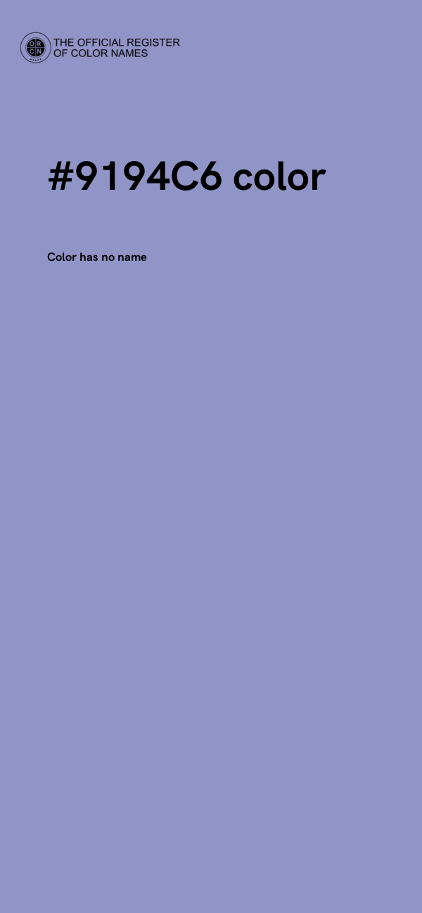 #9194C6 color image