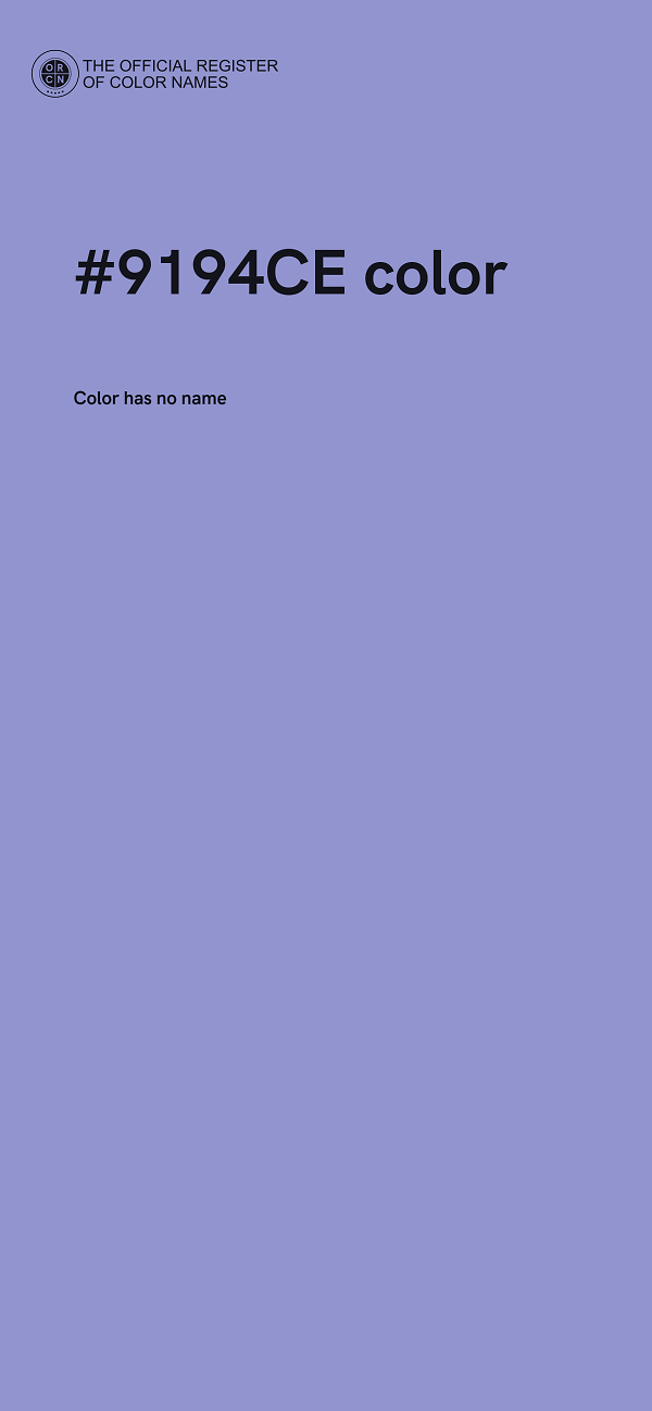 #9194CE color image