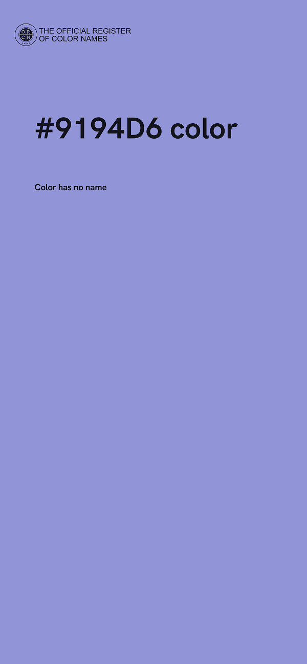 #9194D6 color image