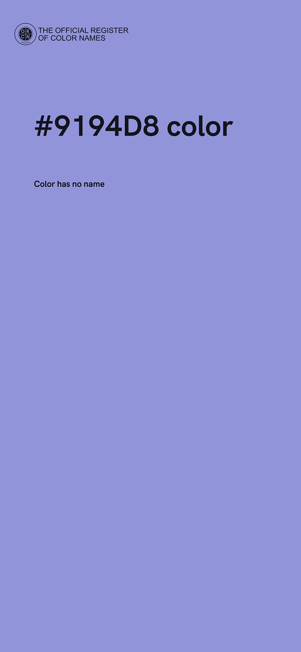 #9194D8 color image