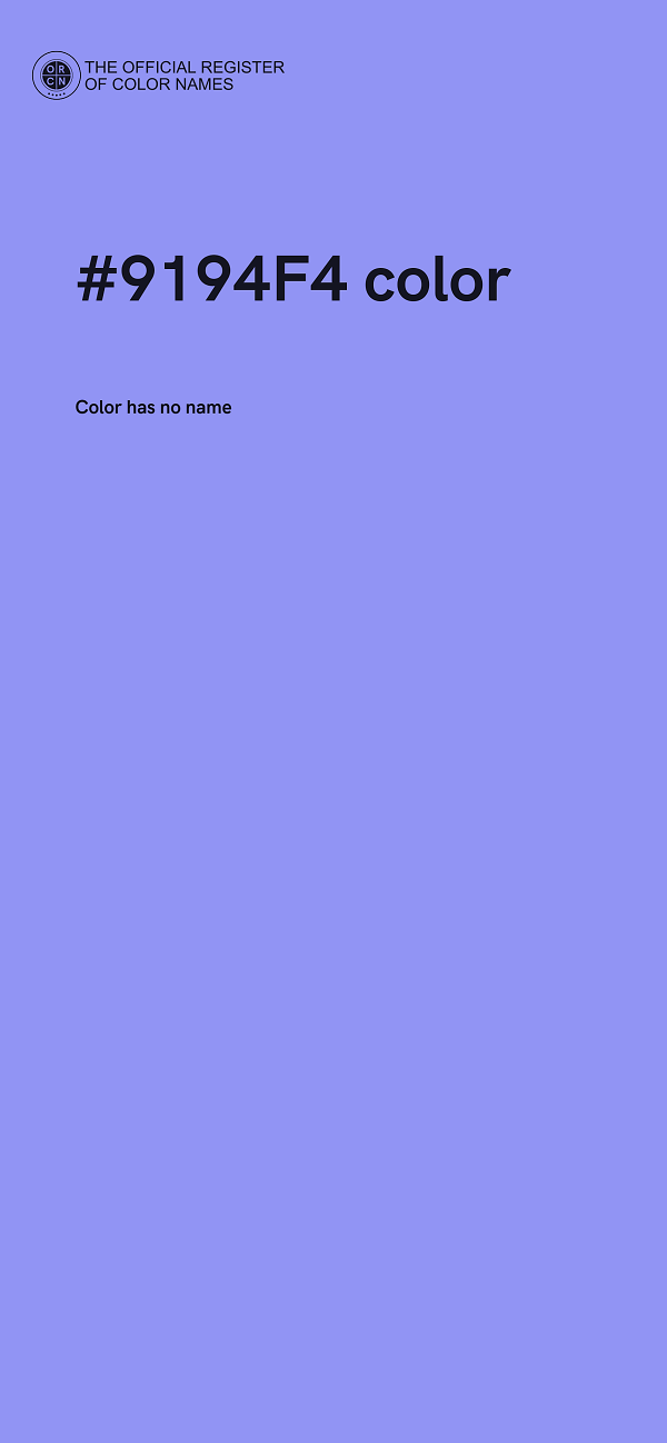 #9194F4 color image
