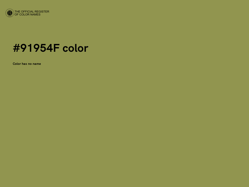 #91954F color image