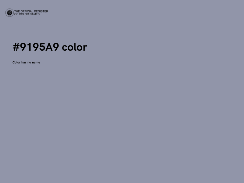 #9195A9 color image
