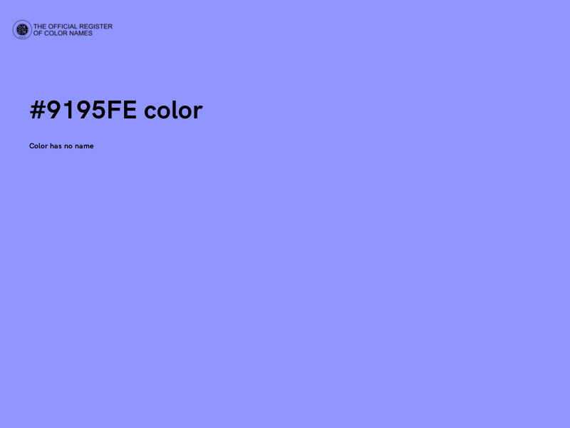 #9195FE color image