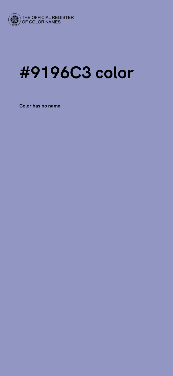 #9196C3 color image