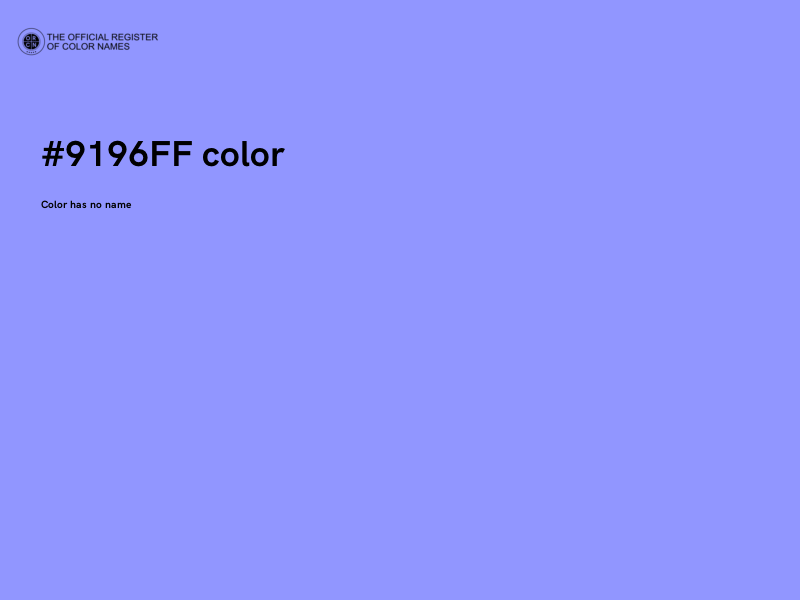 #9196FF color image