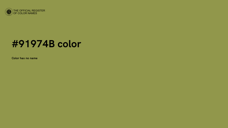 #91974B color image