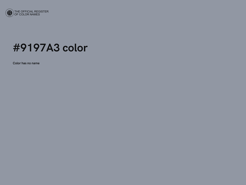 #9197A3 color image